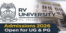 RV University Bangalore  Begins Admissions For Session 2026